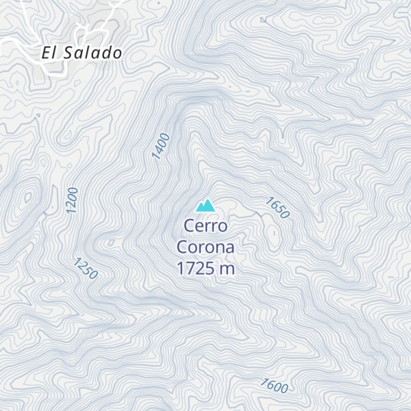 Map of Cerro Corona