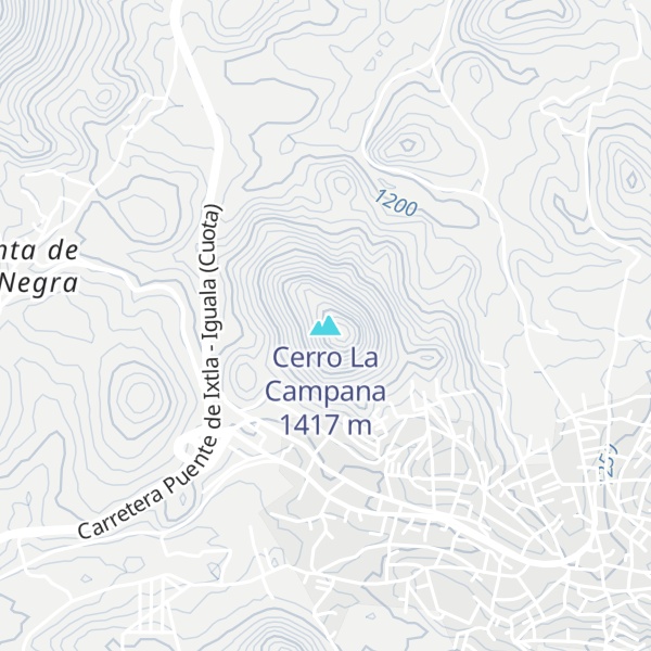 Map of Cerro La Campana