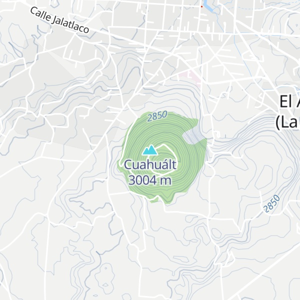 Map of Cuahuált