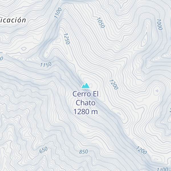 Map of Cerro El Chato