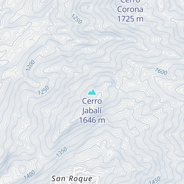 Map of Cerro Jabalí