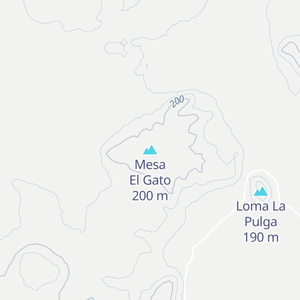 Map of Mesa El Gato
