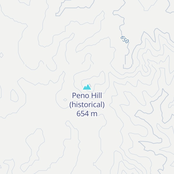 Map of Peno Hill (historical)