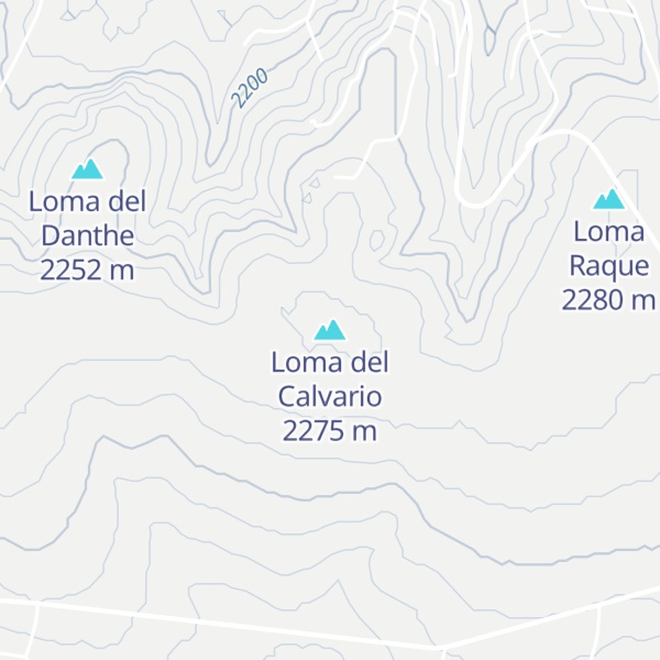 Map of Loma del Calvario