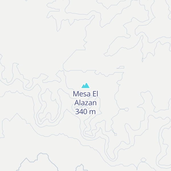 Map of Mesa El Alazan