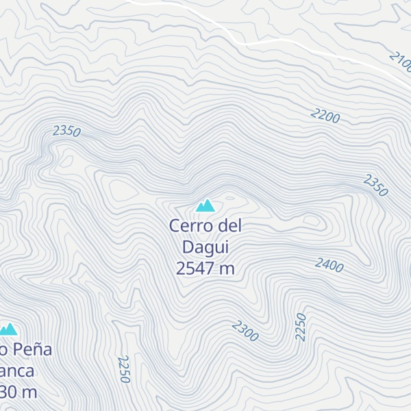 Map of Cerro del Dagui