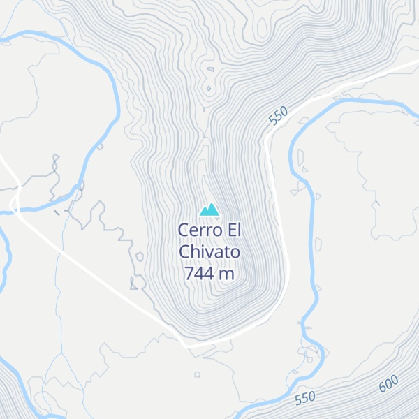 Map of Cerro El Chivato