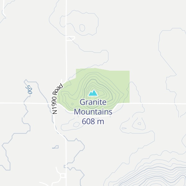 Map of Granite Mountains