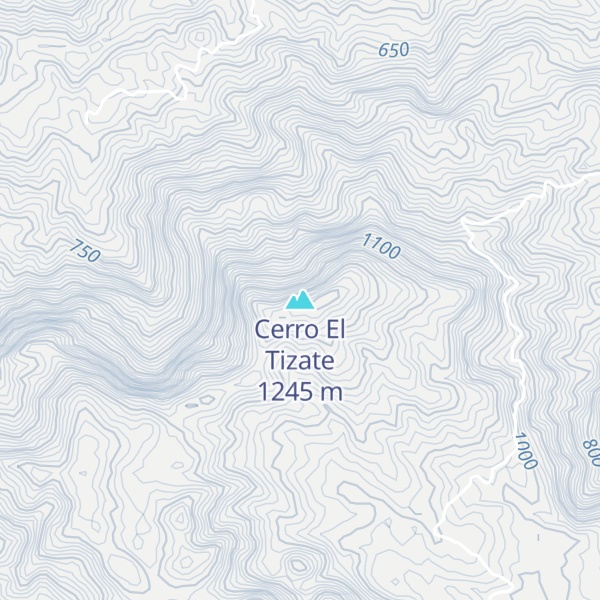 Map of Cerro El Tizate