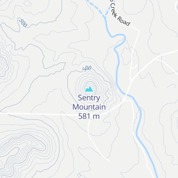 Map of Sentry Mountain