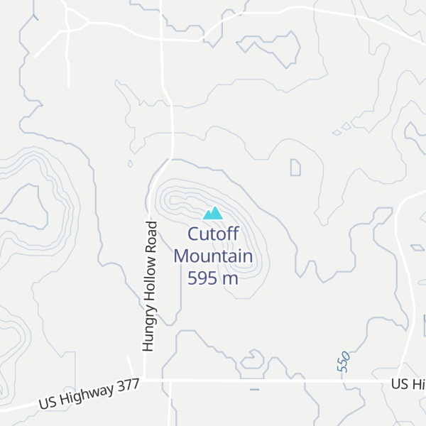 Map of Cutoff Mountain