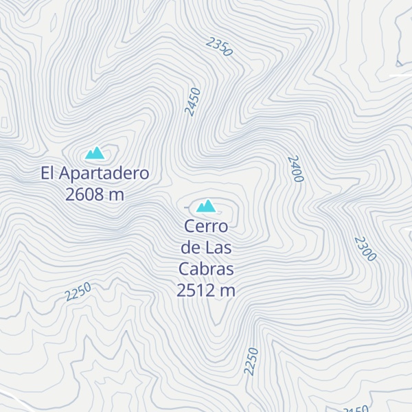 Map of Cerro de Las Cabras