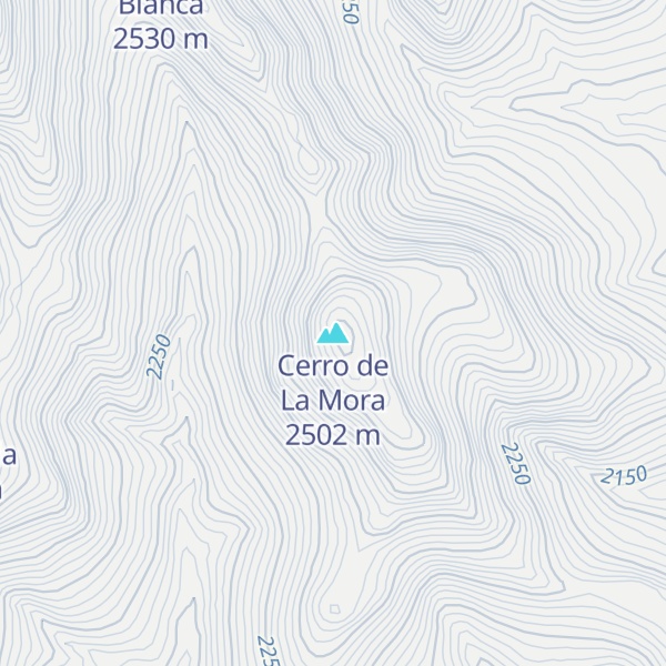 Map of Cerro de La Mora