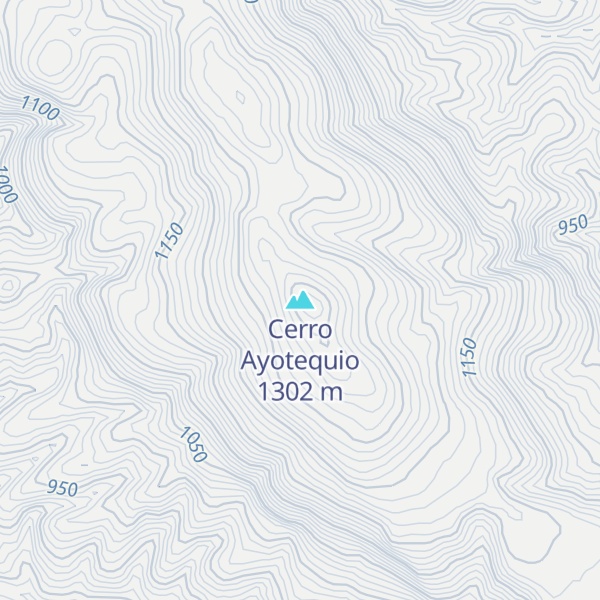 Map of Cerro Ayotequio