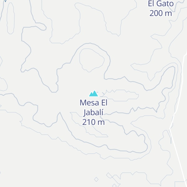 Map of Mesa El Jabalí