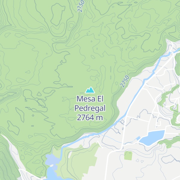 Map of Mesa El Pedregal