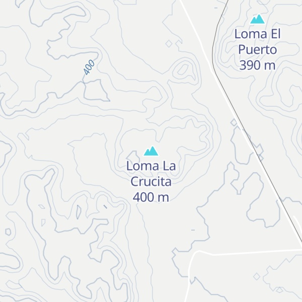 Map of Loma La Crucita