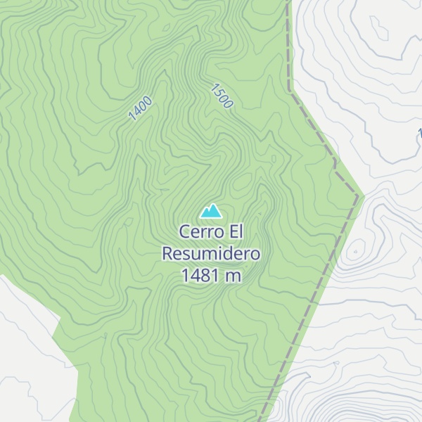 Map of Cerro El Resumidero