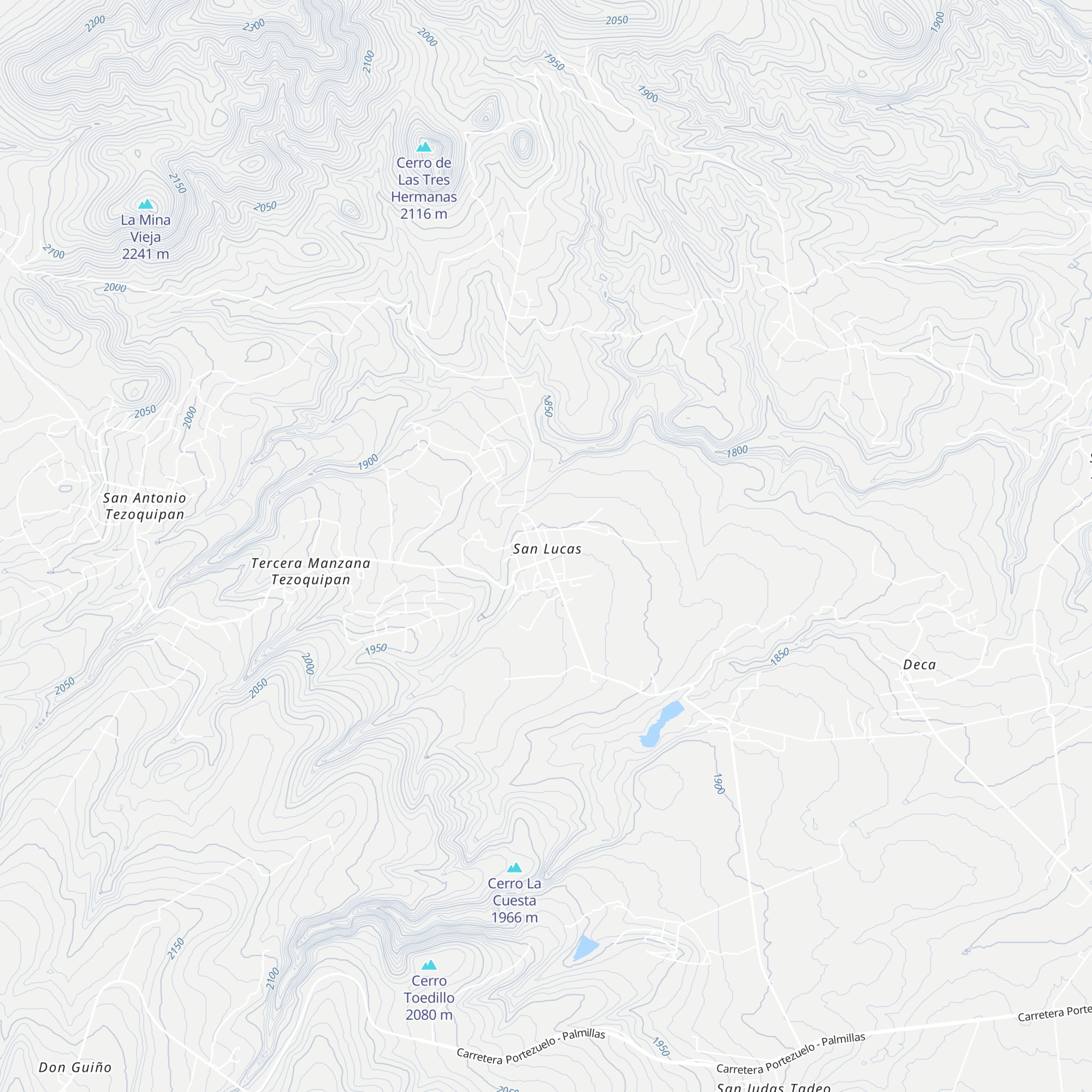 Alfajayucan - Miguelito map