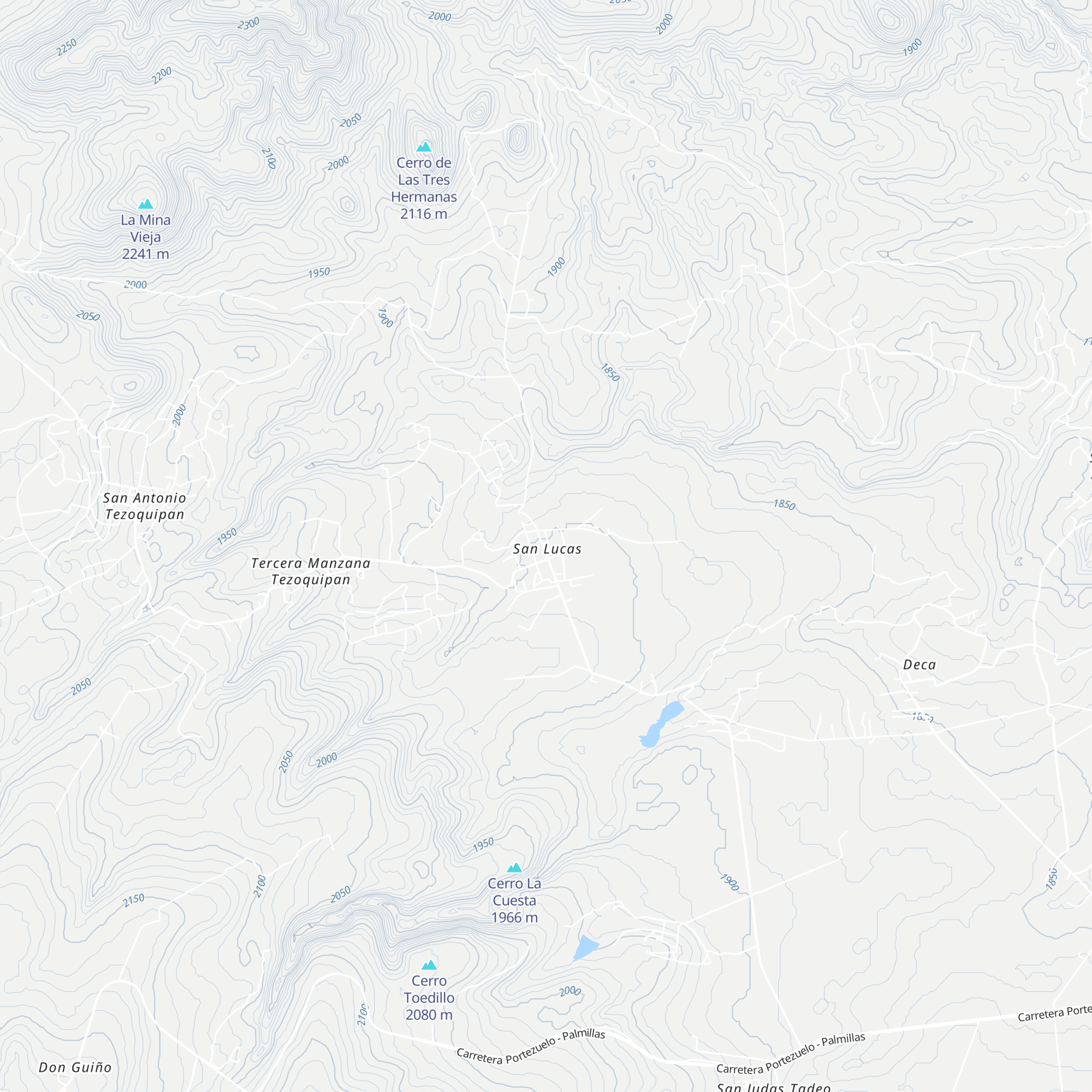 Alfajayucan - Miguelito map