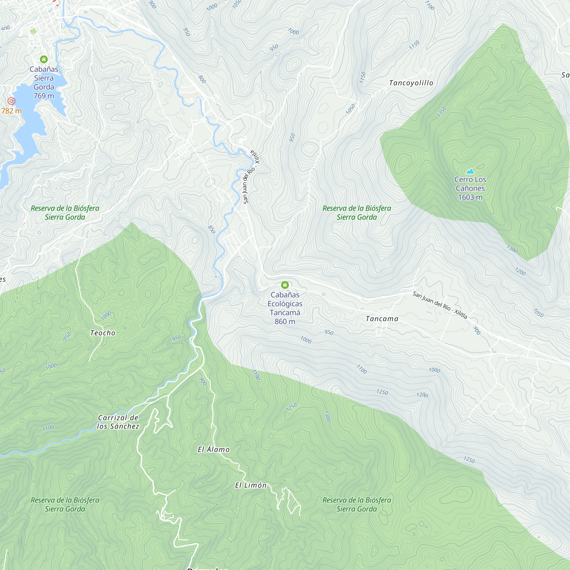 Cabañas Ecológicas Tancamá map