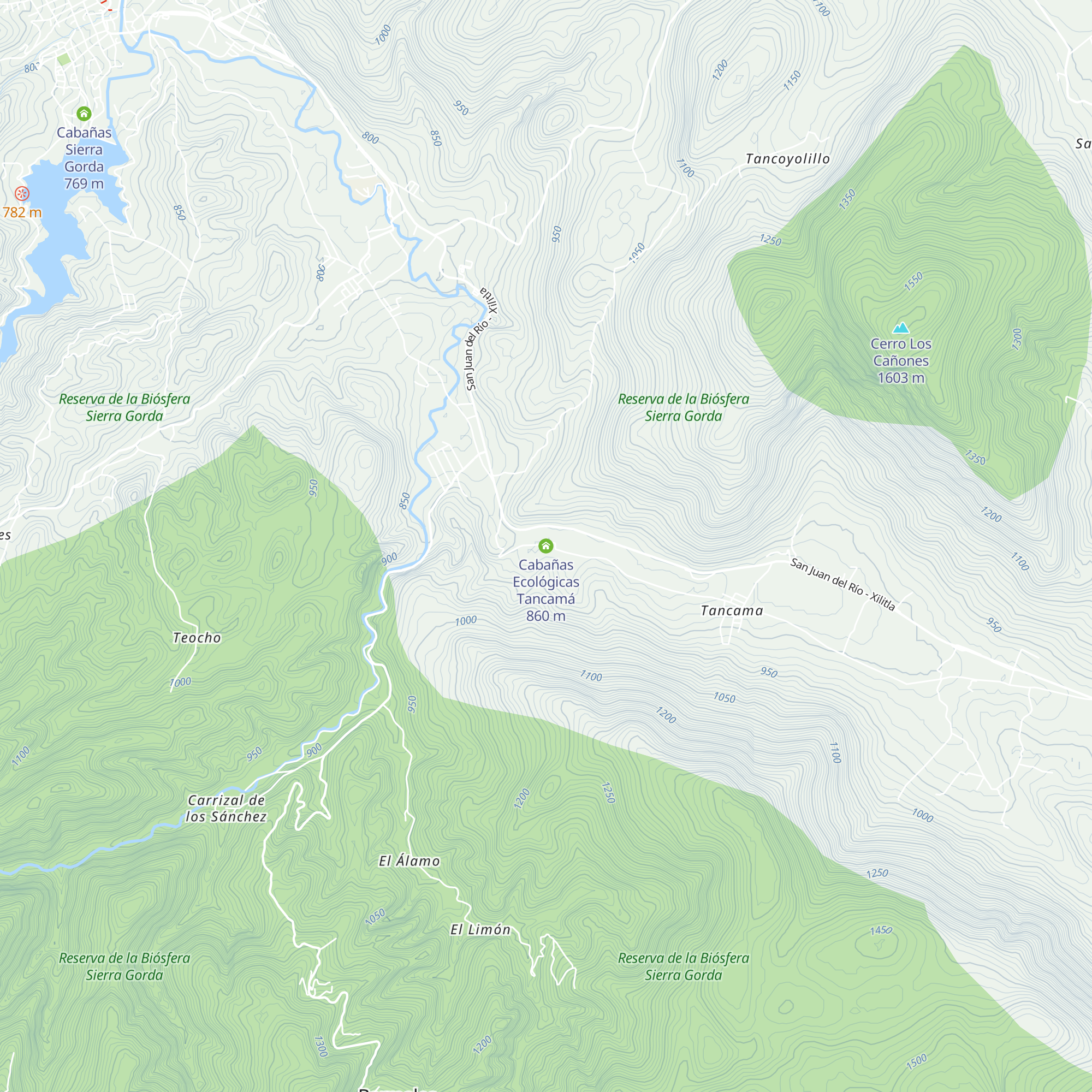 Cabañas Ecológicas Tancamá map