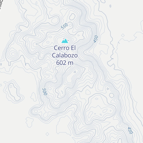 Map of Cerro El Palmar