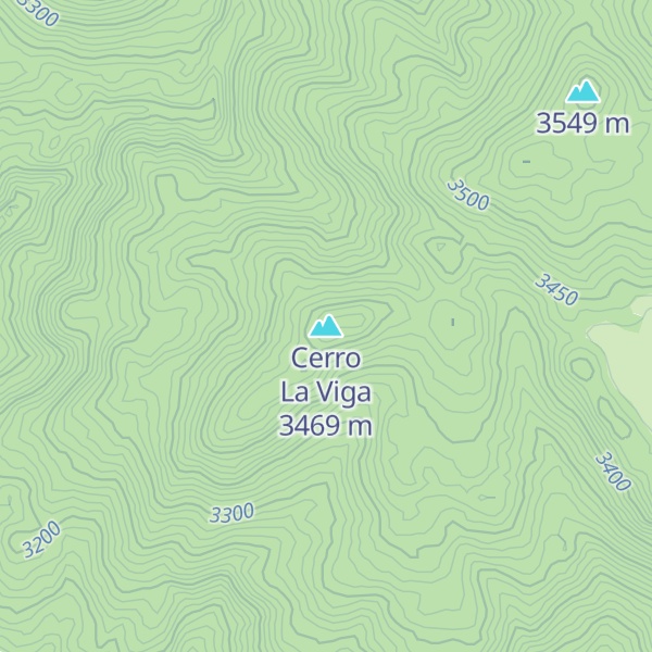 Map of Cerro La Viga