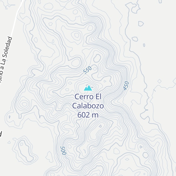 Map of Cerro El Calabozo