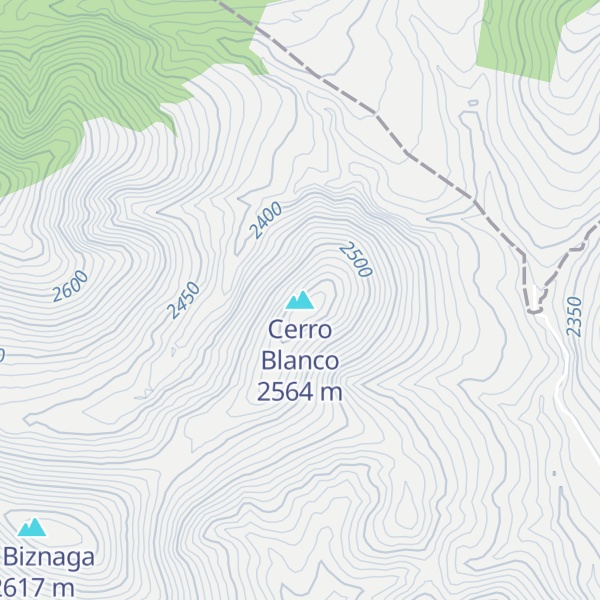 Map of Cerro Blanco