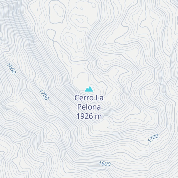 Map of Cerro La Pelona