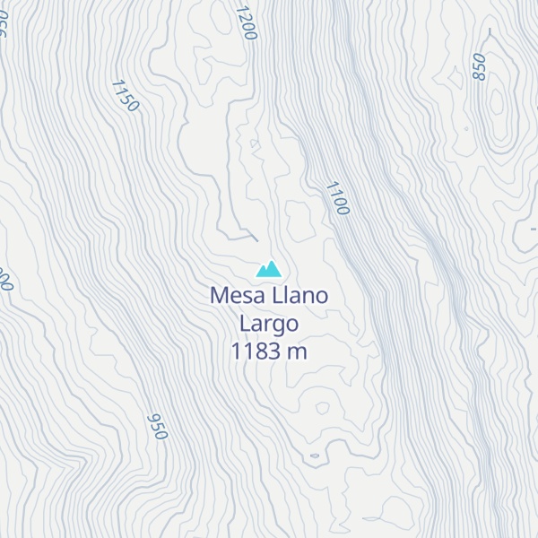 Map of Mesa Llano Largo