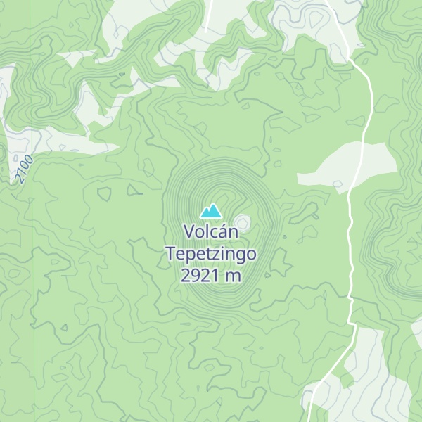Map of Volcán Tepetzingo