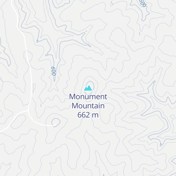 Map of Monument Mountain