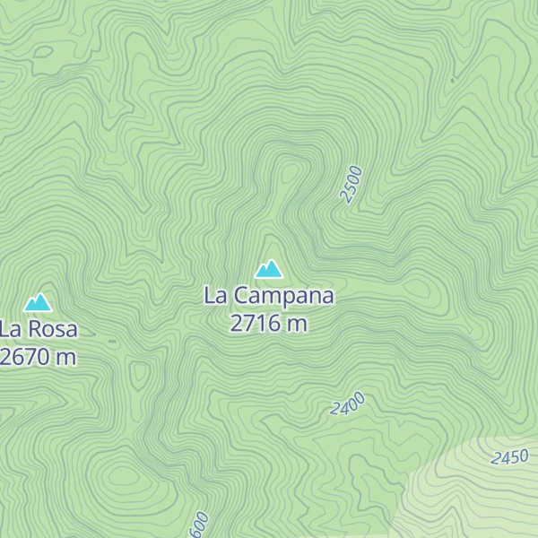 Map of La Campana