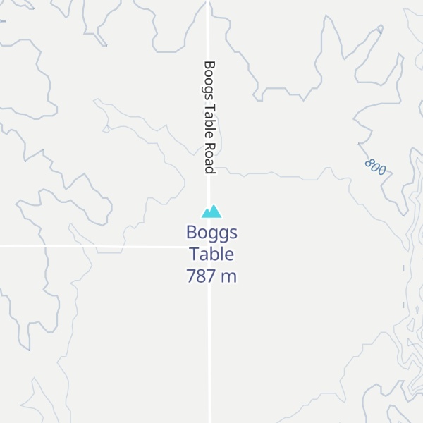 Map of Boggs Table