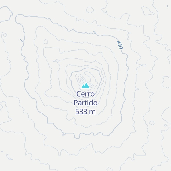 Map of Cerro Partido