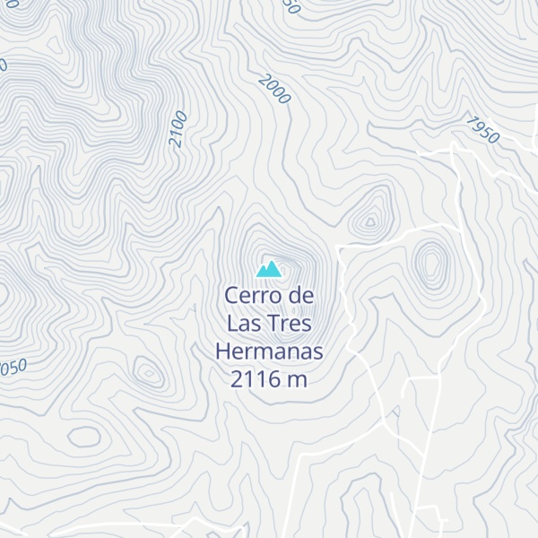Map of Cerro de Las Tres Hermanas