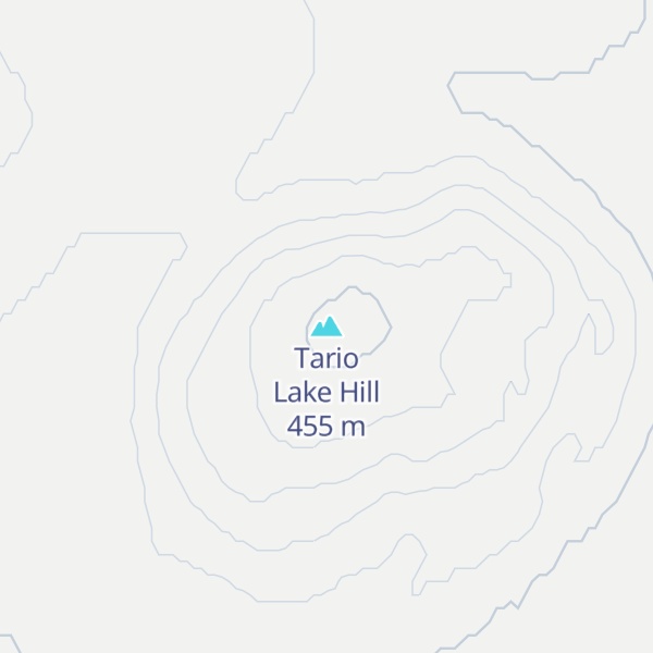 Map of Tario Lake Hill