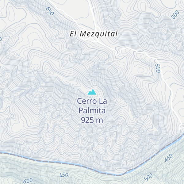 Map of Cerro La Palmita