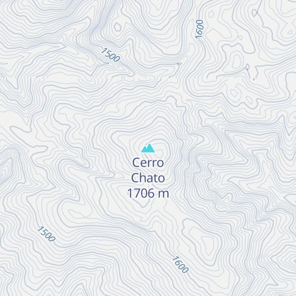 Map of Cerro Chato