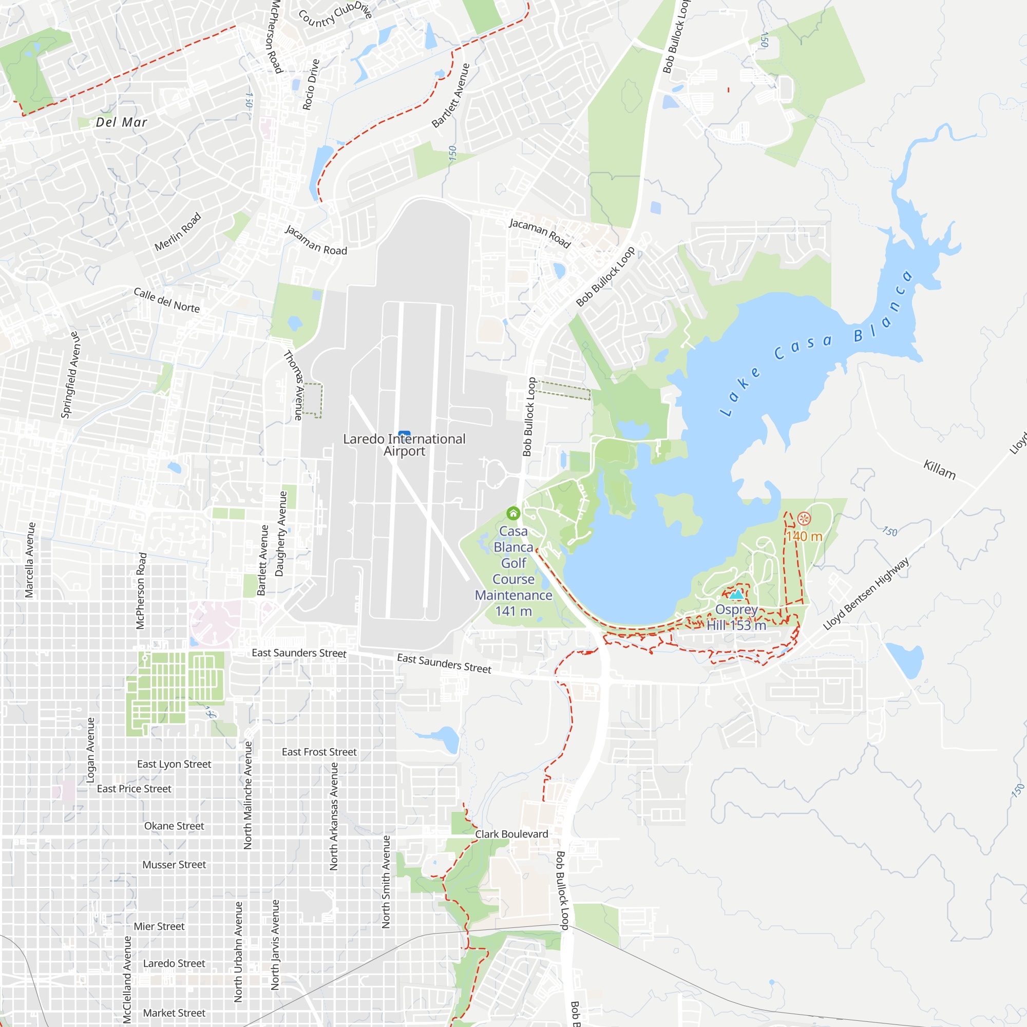 Casa Blanca Golf Course Maintenance map