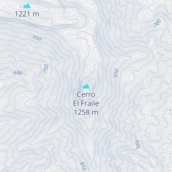 Map of Cerro El Fraile