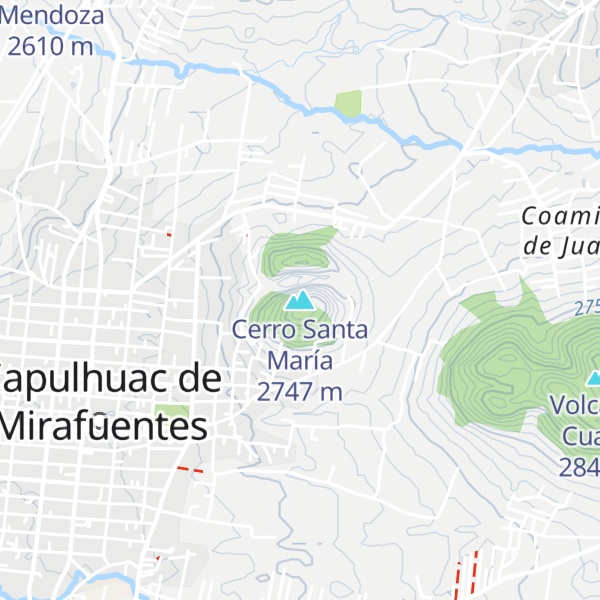 Map of Cerro Santa María