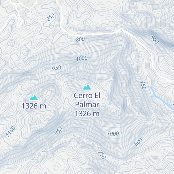 Map of Cerro El Palmar