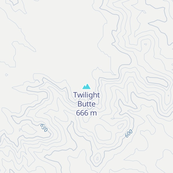 Map of Twilight Butte