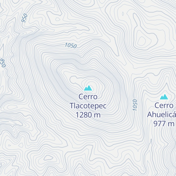 Map of Cerro Tlacotepec