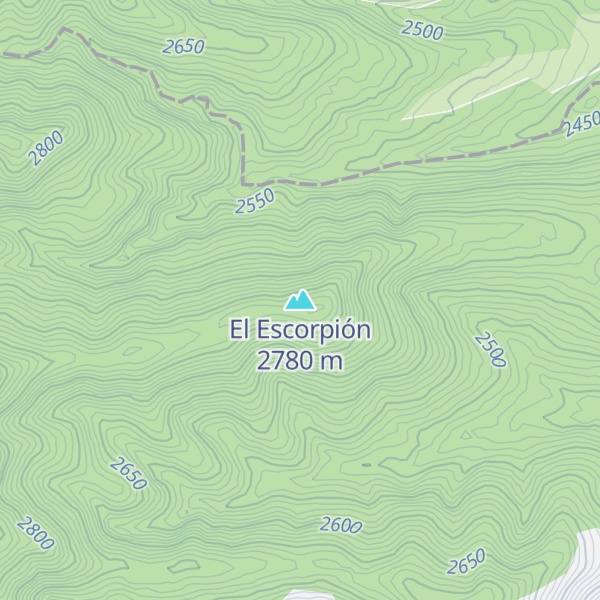 Map of El Escorpión