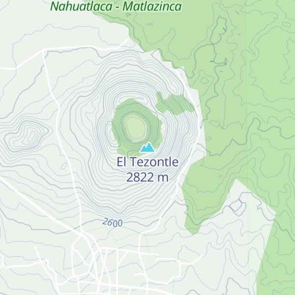 Map of El Tezontle