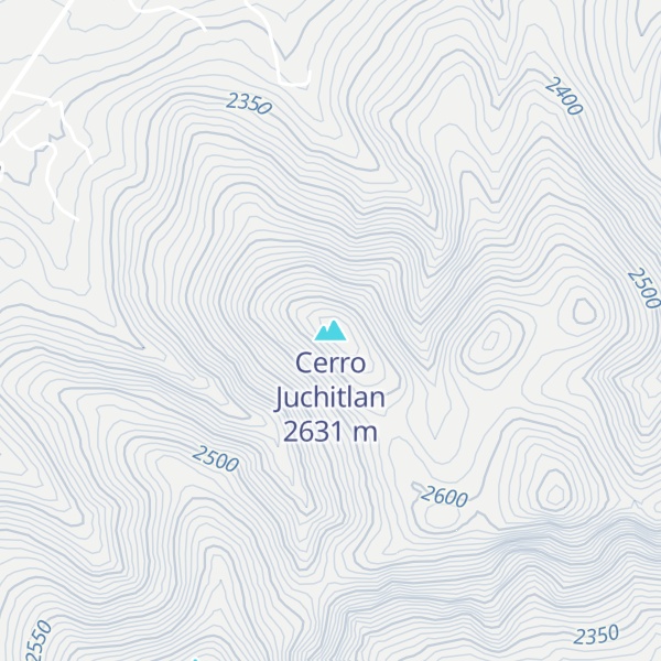 Map of Cerro Juchitlan